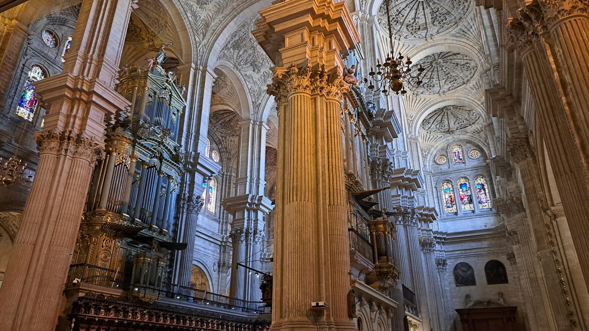Inside Malaga Cathedral