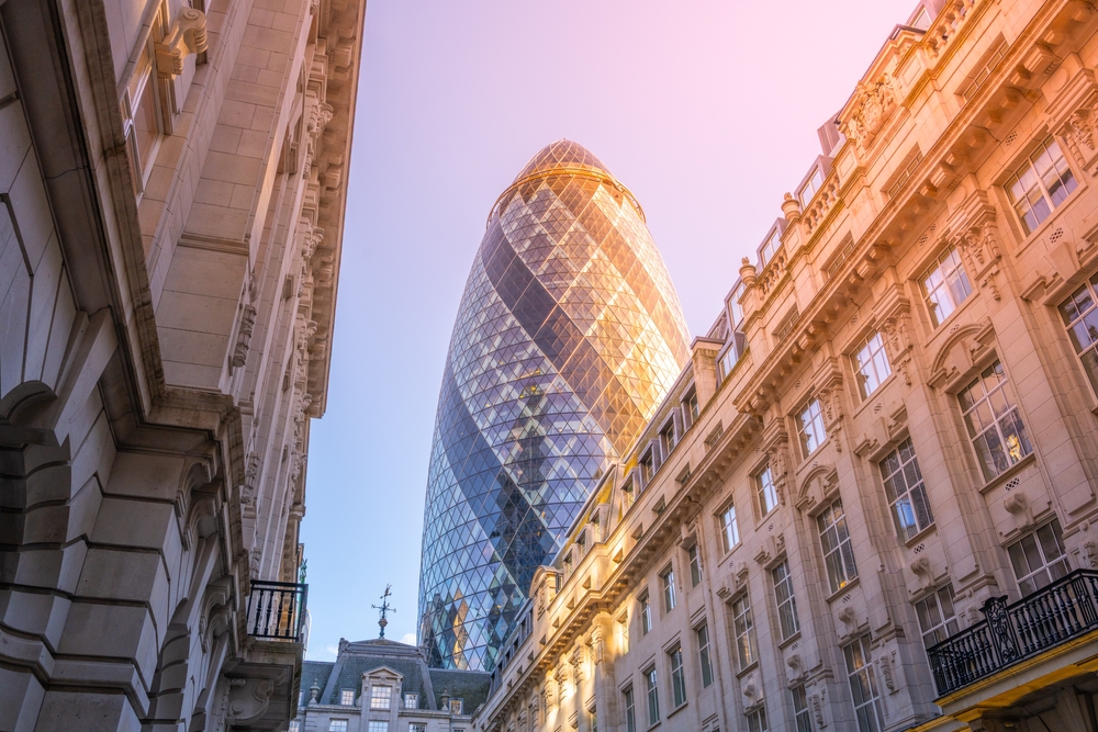 The Gherkin in the City, London