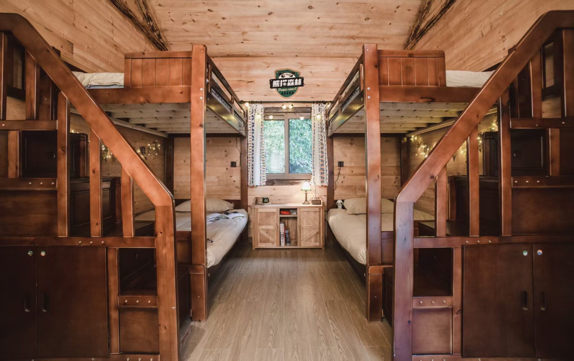 Multi-bedded cabin at Panda National Park Forest accommodation in Chengdu