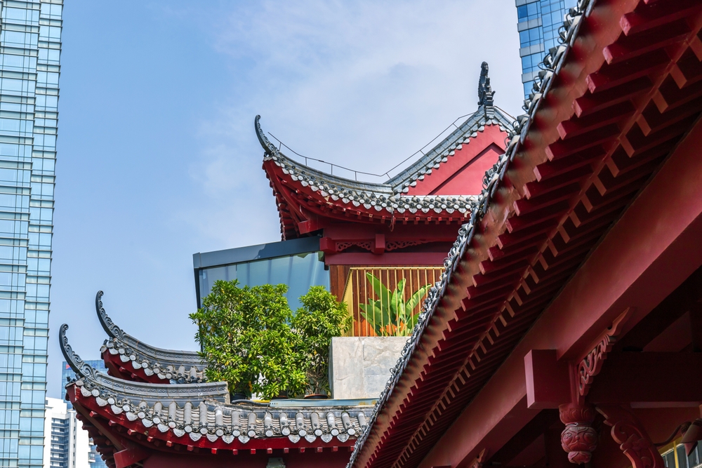 Traditional Chinese architecture in Chengdu, China