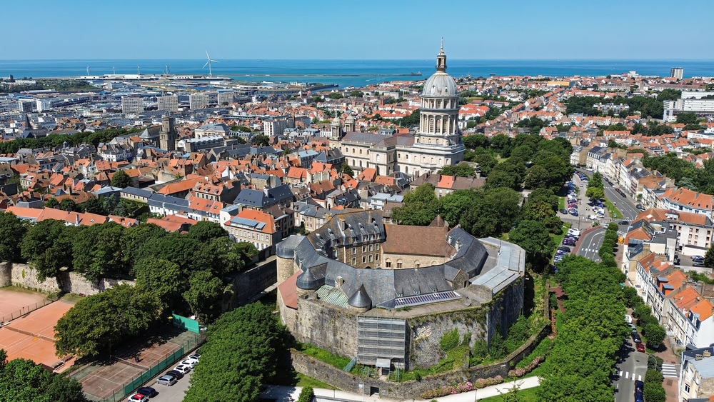 Aerial view of Boulogne on a sunny day