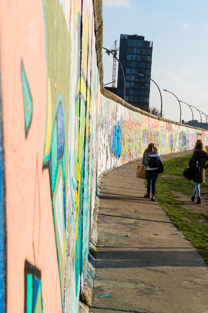 East Side Gallery murals on the Berlin Wall