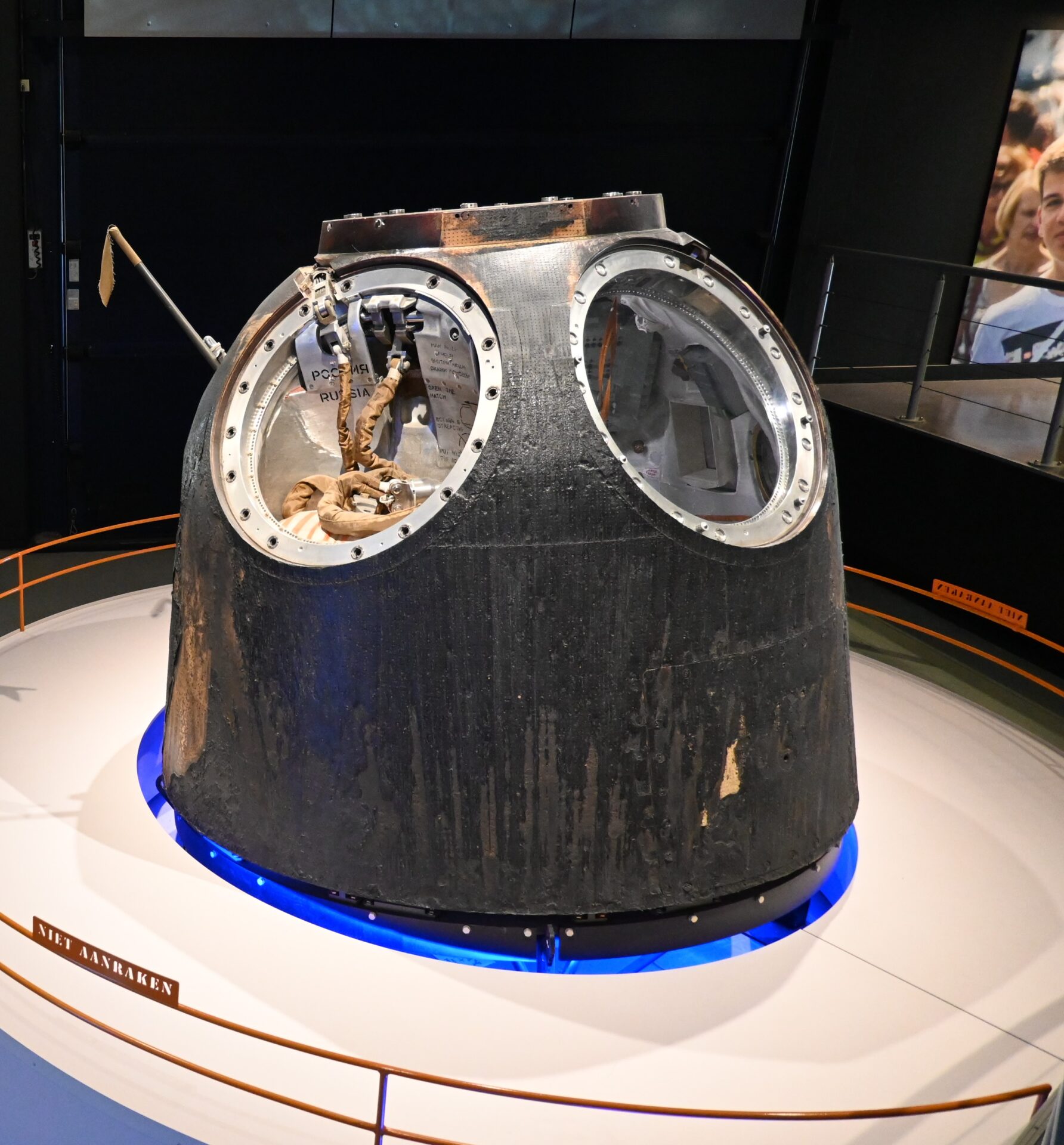 Sojoez capsule at Space Expo in Noordwijk, Netherlands. Credit: Noordwijk Space Expo