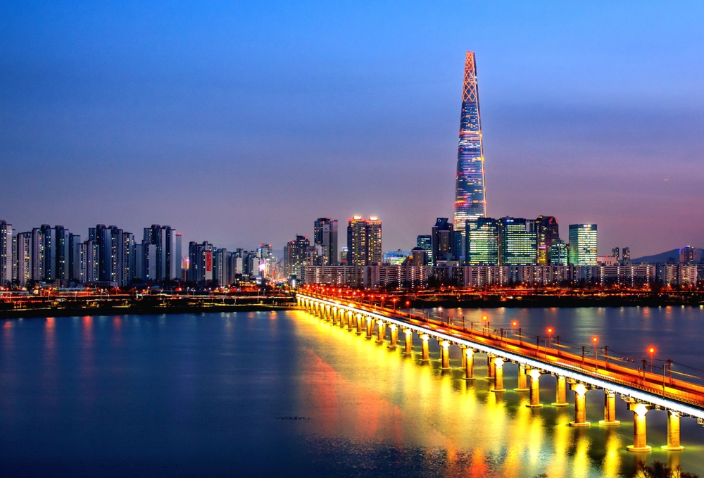 Seoul at night